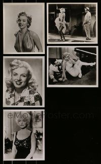 6d391 LOT OF 5 MARILYN MONROE REPRO 8X10 STILLS '80s including the classic skirt blowing scene!
