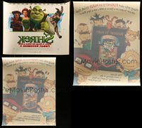 6d434 LOT OF 3 20x25 STATIC CLING POSTERS '90s-00s great images from Shrek & Rugrats the Movie!