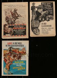 6d208 LOT OF 3 WESTERN MAGAZINE ADS '40s cowboys William Holden, Bill Elliott & Alan Ladd!