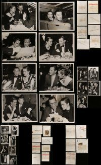 6d311 LOT OF 21 HERBERT MARSHALL AND BOOTS MALLORY 8X10 NEWS PHOTOS '40s-50s they were married!
