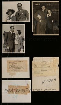 6d348 LOT OF 3 HERBERT MARSHALL AND EDNA BEST 8X10 NEWS PHOTOS '32-33 when they were married!