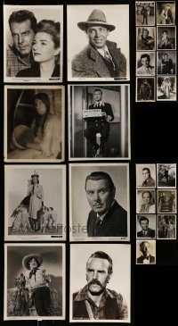 6d307 LOT OF 23 MOSTLY 1930S-40S 8X10 STILLS '30s-40s a variety of great portraits, some candid!