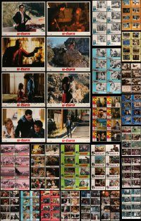 6d134 LOT OF 192 LOBBY CARDS '60s-90s complete sets of 8 cards from 24 different movies!