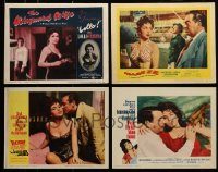 6d170 LOT OF 4 GINA LOLLOBRIGIDA LOBBY CARDS '50s-60s Wayward Wife, Trapeze & more!