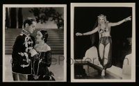 6d349 LOT OF 2 8X10 STILLS '30s-50s great images of Robert Montgomery & sexy harem girl!