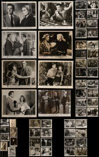 6d265 LOT OF 57 8X10 STILLS '50s great scenes from a variety of different movies!