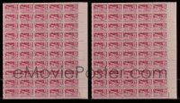 6d200 LOT OF 2 WRIGHT BROTHERS STAMP SHEETS '49 100 stamps that were never used!
