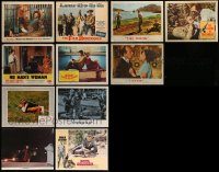 6d159 LOT OF 11 LOBBY CARDS '60s-70s great scenes from a variety of different movies!
