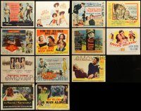 6d156 LOT OF 13 TITLE CARDS '50s-60s great images from a variety of different movies!