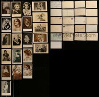 6d366 LOT OF 21 BRIGITTE HELM POSTCARDS '30s great portraits from Germany, France & Italy!