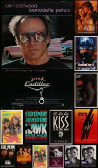 6d518 LOT OF 18 UNFOLDED MOSTLY SINGLE-SIDED ONE-SHEETS '80s-90s a variety of cool movie images!