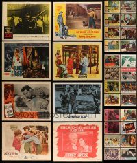 6d153 LOT OF 32 LOBBY CARDS '40s-60s great scenes from a variety of different movies!