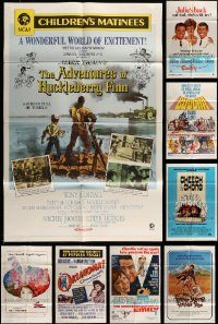 6d130 LOT OF 13 FOLDED ONE-SHEETS '60s-90s great images from a variety of different movies!