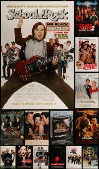 6d515 LOT OF 19 UNFOLDED DOUBLE-SIDED 27X40 MOSTLY COMEDY ONE-SHEETS '90s-00s cool images!