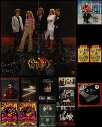 6d422 LOT OF 16 UNFOLDED MUSIC POSTERS '80s-00s great images for new album releases!