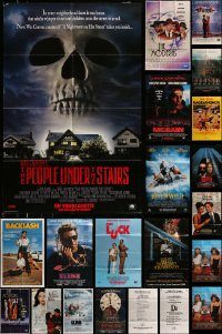 6d219 LOT OF 24 FOLDED VIDEO POSTERS '80s-90s great images from a variety of different movies!