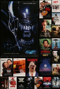 6d465 LOT OF 32 UNFOLDED MOSTLY DOUBLE-SIDED 27X40 ONE-SHEETS '90s-00s cool movie images!