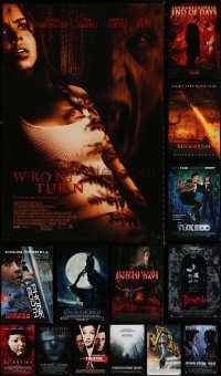 6d507 LOT OF 20 UNFOLDED DOUBLE-SIDED 27X40 MOSTLY HORROR/SCI-FI ONE-SHEETS '90s-00s cool images!