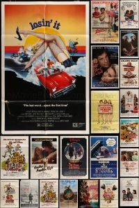 6d081 LOT OF 107 FOLDED ONE-SHEETS '70s-80s great images from a variety of different movies!