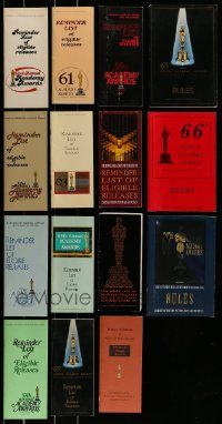 6d215 LOT OF 15 ACADEMY AWARDS REMINDER LIST AND RULES BOOKLETS '80s-90s eligible releases!
