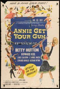 6f040 ANNIE GET YOUR GUN 1sh '50 Betty Hutton as the greatest sharpshooter, Howard Keel