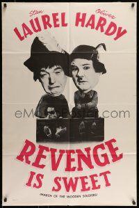6f053 BABES IN TOYLAND 1sh R60s great image of Laurel & Hardy, Revenge is Sweet!