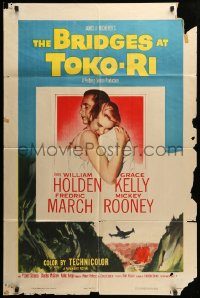 6f104 BRIDGES AT TOKO-RI 1sh '54 Grace Kelly, William Holden, Korean War, by James Michener!