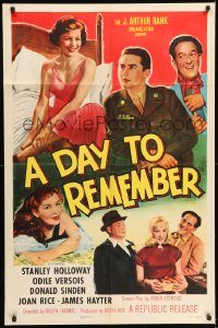 6f191 DAY TO REMEMBER 1sh '55 Stanley Holloway, Odile Versois, Donald Sinden!