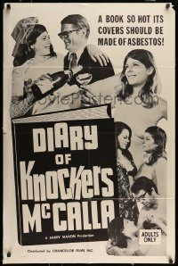 6f213 DIARY OF KNOCKERS MCCALLA 1sh '68 directed by Barry Mahon, sexy images!