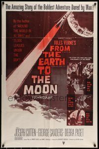 6f315 FROM THE EARTH TO THE MOON 1sh R60s Jules Verne's boldest adventure dared by man!
