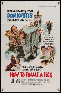 6f402 HOW TO FRAME A FIGG 1sh '71 Joe Flynn, wacky comedy images of Don Knotts!
