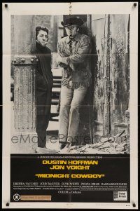 6f540 MIDNIGHT COWBOY 1sh '69 Dustin Hoffman, Jon Voight, John Schlesinger classic, x-rated!