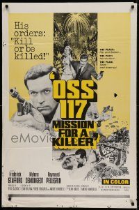 6f617 OSS 117 MISSION FOR A KILLER 1sh '66 Frederick Stafford, Mylene Demongeot