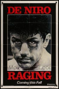 6f670 RAGING BULL advance 1sh '80 Hagio art of Robert De Niro, Martin Scorsese boxing classic!