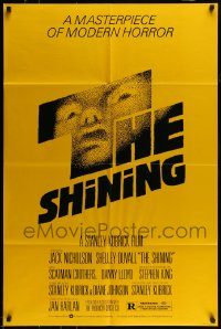 6f754 SHINING studio style 1sh '80 Stephen King & Stanley Kubrick, iconic art by Saul Bass!