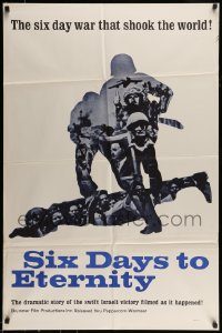 6f762 SIX DAYS TO ETERNITY 1sh '60s famous Israeli war that shook the world!