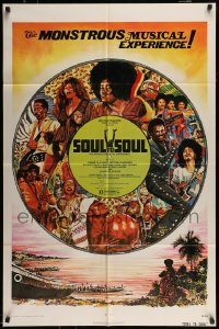 6f780 SOUL TO SOUL 1sh R74 great art of Tina Turner, Santana, & more by Musso!