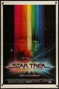 6f794 STAR TREK advance 1sh '79 cool art of Shatner, Nimoy, Khambatta and Enterprise by Bob Peak!