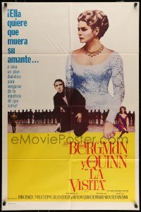 6f937 VISIT Spanish/US 1sh '64 great images of Ingrid Bergman & Anthony Quinn!
