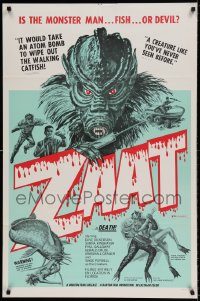 6f995 ZAAT 1sh '72 wild horror images, is the monster man, fish, or devil?