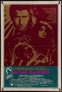 6g756 BLADE RUNNER Aust 1sh '82 Ridley Scott sci-fi classic, Harrison Ford, different art!