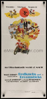 6g793 BEDKNOBS & BROOMSTICKS Aust daybill R79 Walt Disney, Angela Lansbury, great cartoon art!