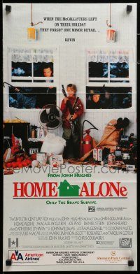 6g864 HOME ALONE Aust daybill '90 classic Macaulay Culkin, Daniel Stern, Joe Pesci!