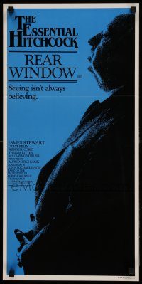 6g940 REAR WINDOW Aust daybill R83 profile of Alfred Hitchcock, Jimmy Stewart, Grace Kelly!