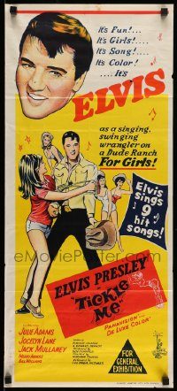 6g977 TICKLE ME Aust daybill '65 Elvis is a singing, swinging wrangler of a Dude Ranch for girls!