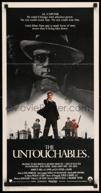 6g987 UNTOUCHABLES Aust daybill '87 Kevin Costner, Robert De Niro, Sean Connery, Brian De Palma