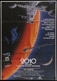 6g575 2010 German 33x47 '84 Keir Dullea, Scheider, in sequel to 2001: A Space Odyssey!