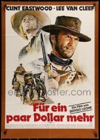 6g651 FOR A FEW DOLLARS MORE German R78 Sergio Leone, art of Clint Eastwood & Kinski by Casaro!
