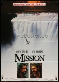 6g699 MISSION German '87 completely different art of crucified man over waterfall!