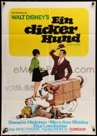 6g704 MY DOG THE THIEF German '69 Walt Disney, wacky art of St. Bernard in box!